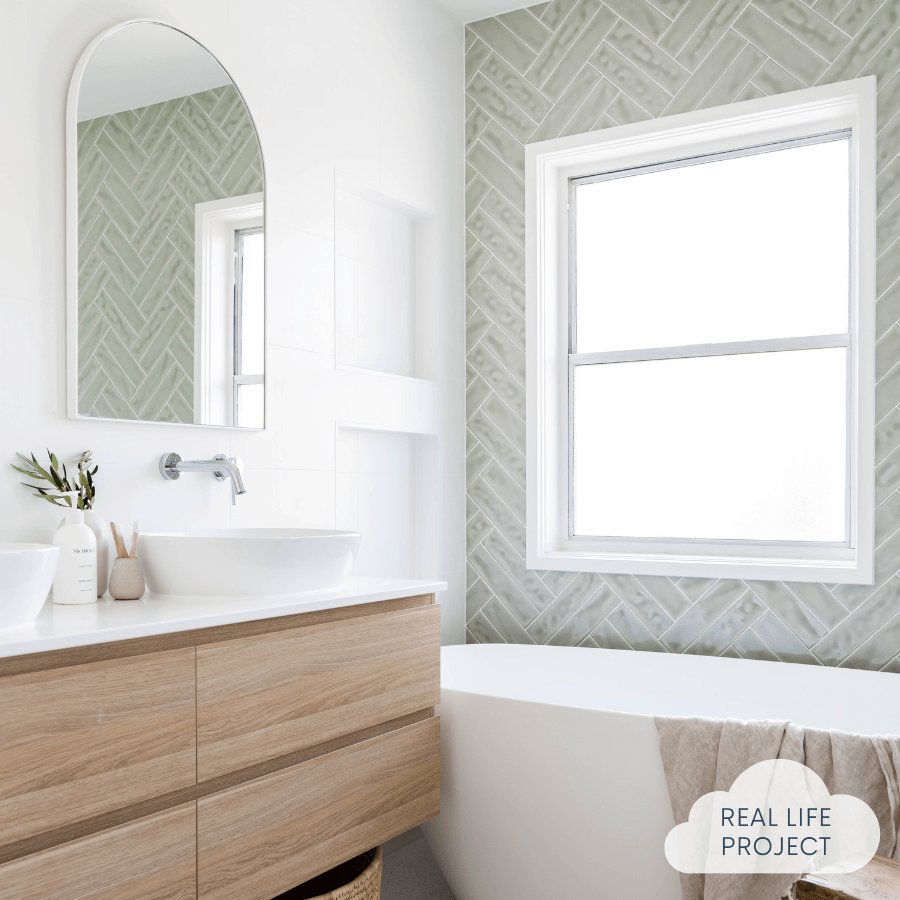 Premium Sage Green Glossy Subway Tile - Classic Ceramic Wall & Backsplash Tile for Kitchen, Bathroom & Shower - Newport Collection