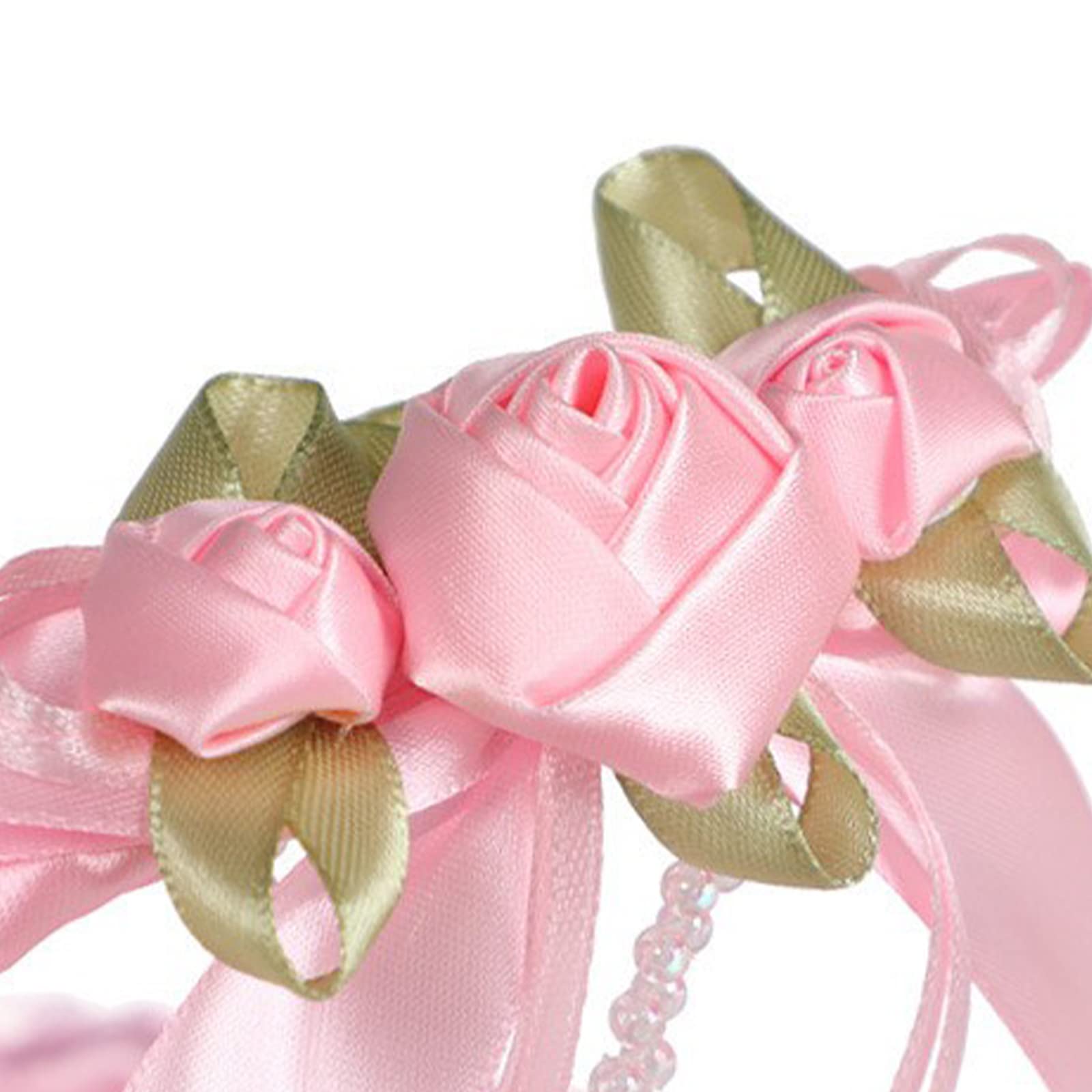 2 PCS Elegant Wedding Flower Girl Baskets with Handles - Lace-Trimmed Petal Storage Baskets for Bridal Showers, Garden Parties & Home Decor | Perfect for Flower Petals, Ring Bearer, and Outdoor Ceremonies
