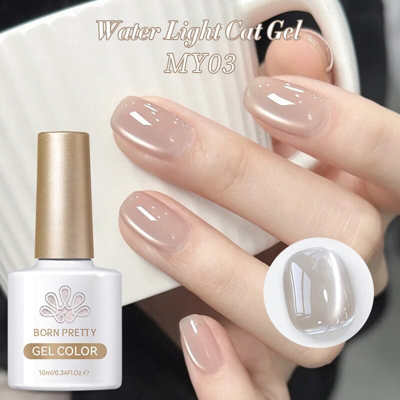 Water Light Cat Magnetic Gel Polish - First Love MY03 (10ml) - Long-Lasting Nail Polish for Salon & Home Manicures