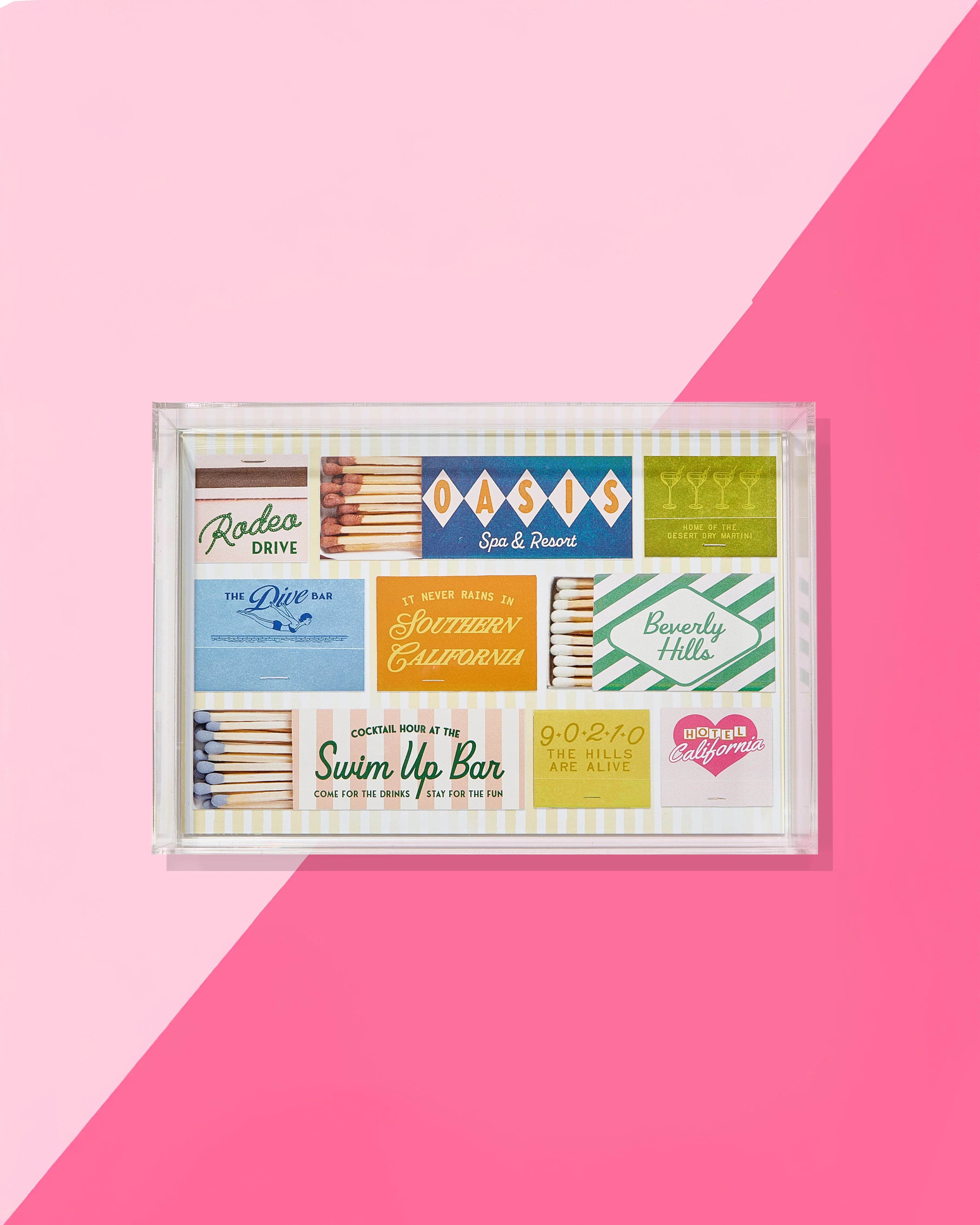 California Matchbook Small Tray - Vintage Style Collectible for Home Decor, Office Desk Organizer | Perfect for Storing Coins, Jewelry & Trinkets