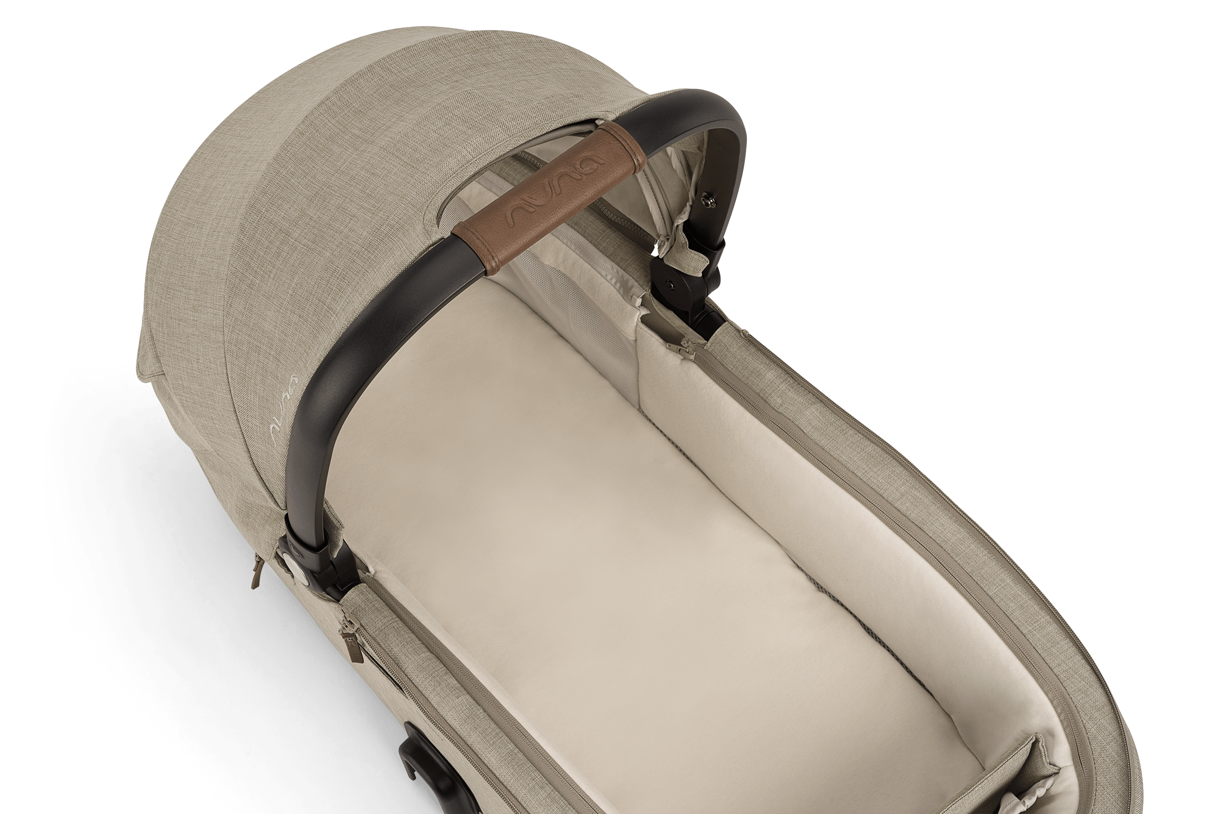 Nuna DEMI Next Bassinet with Stand - Granite Gray | Premium Baby Bassinet for Newborns | Perfect for Nursery, Bedroom & Travel
