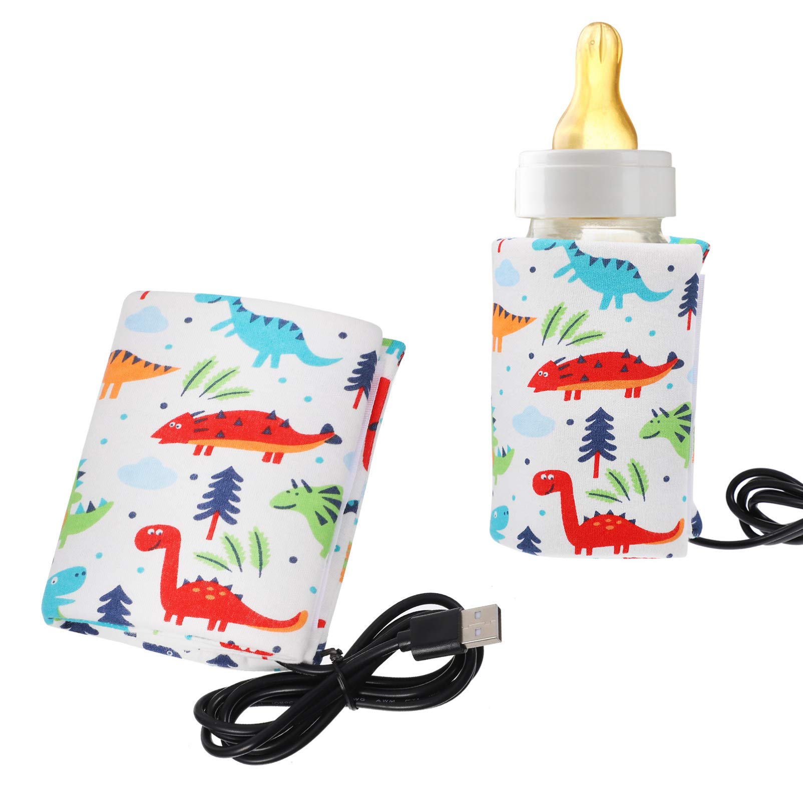 Portable USB Baby Bottle Warmer - Travel Milk Bottle Heater & Insulated Picnic Bag for Infants | Keep Food Warm, Perfect for On-the-Go Feeding, Outdoor Picnics & Traveling with Baby