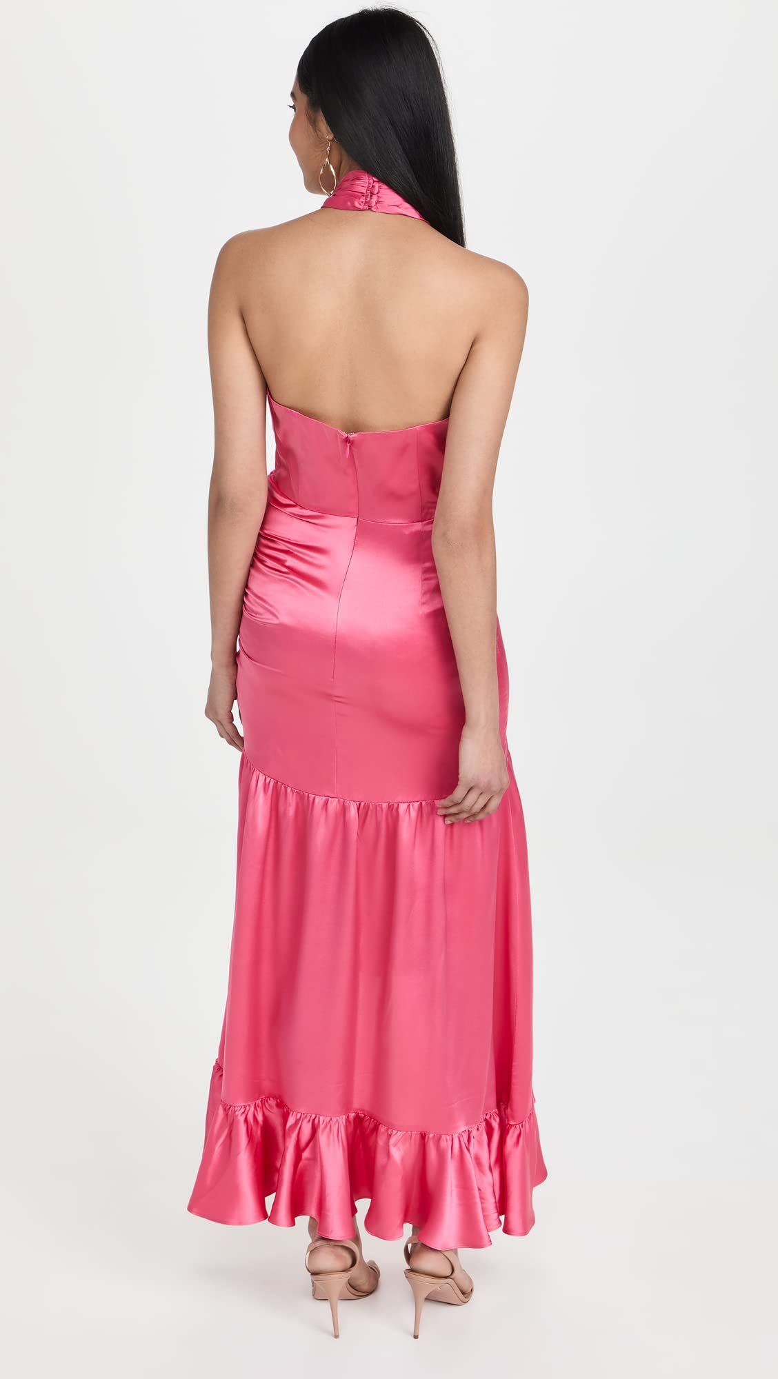 Cinq à Sept Women's Arianna Gown - Elegant Pink Candy Evening Dress for Weddings, Galas & Special Occasions