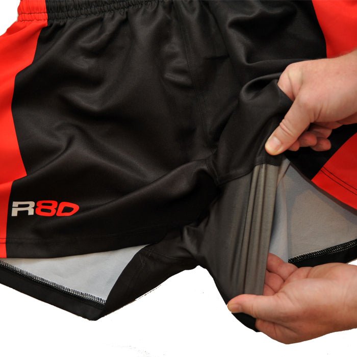 High-Quality Sublimated Performance Rugby Shorts for Men & Women – Breathable, Moisture-Wicking Sports Shorts for Rugby, Training & Outdoor Activities