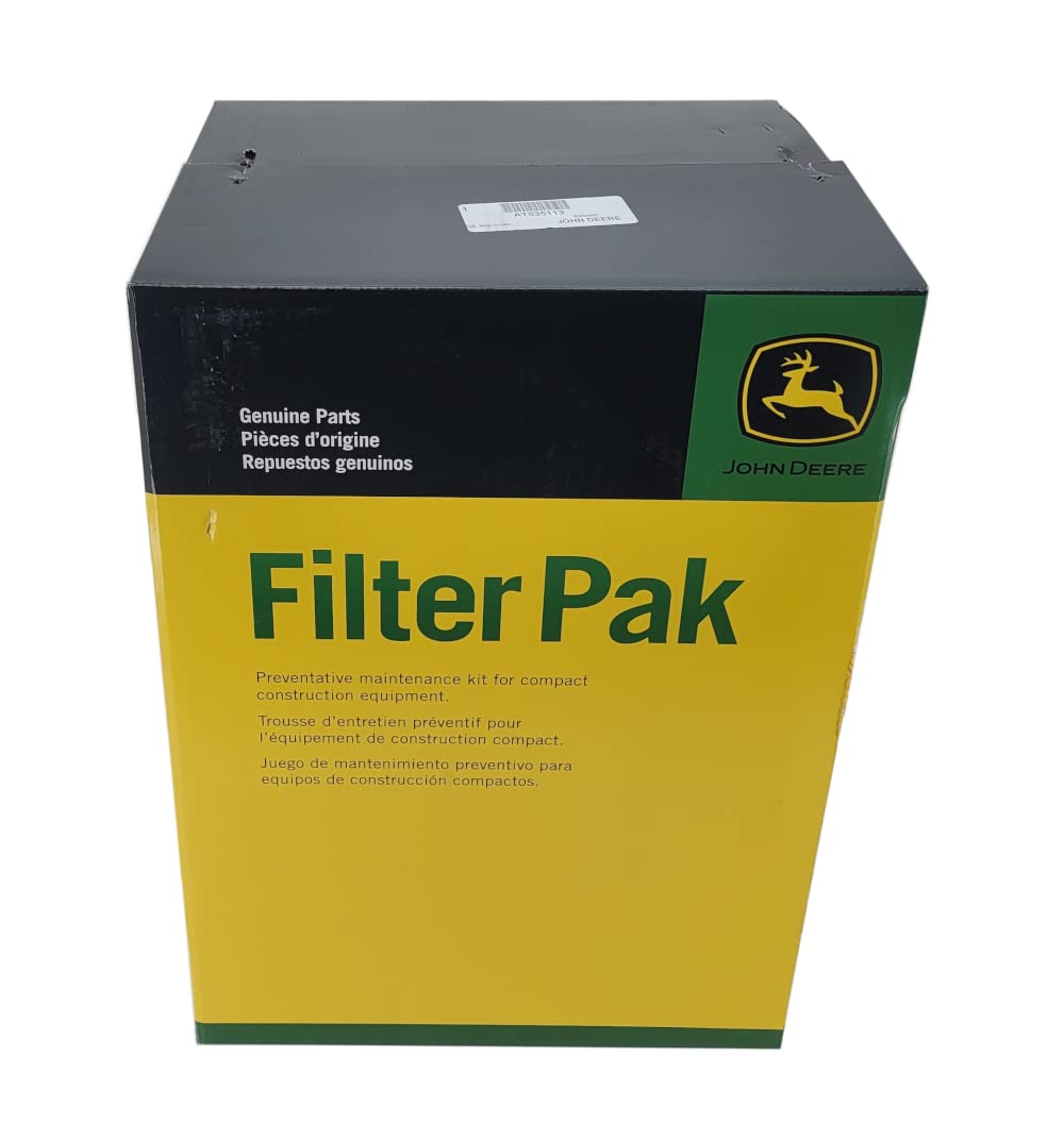 John Deere 320G 324G 325G Tractor Oil Filter Kit - Genuine OEM AT535113 Replacement for Hydraulic & Engine Protection | Heavy-Duty Construction & Farming Equipment Maintenance