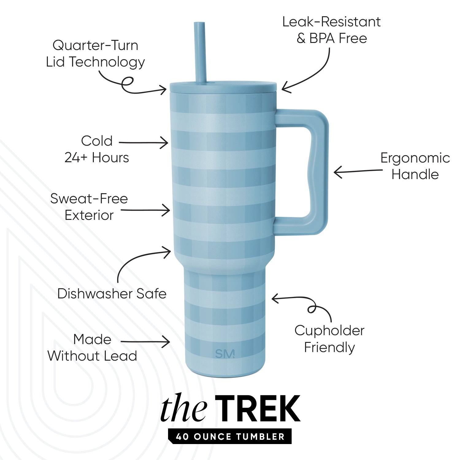 Premium Trek Tumbler 213 - 20oz Insulated Stainless Steel Water Bottle with Leak-Proof Lid for Hiking, Camping & Outdoor Adventures - BPA Free, Keeps Drinks Hot/Cold for 24 Hours
