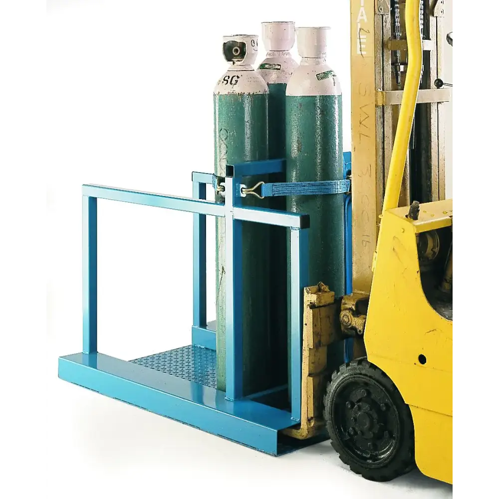 Heavy Duty Cylinder Pallet Cage - Industrial Storage Solution for Gas Cylinders & Drums - Perfect for Warehouse, Workshop & Construction Site Organization