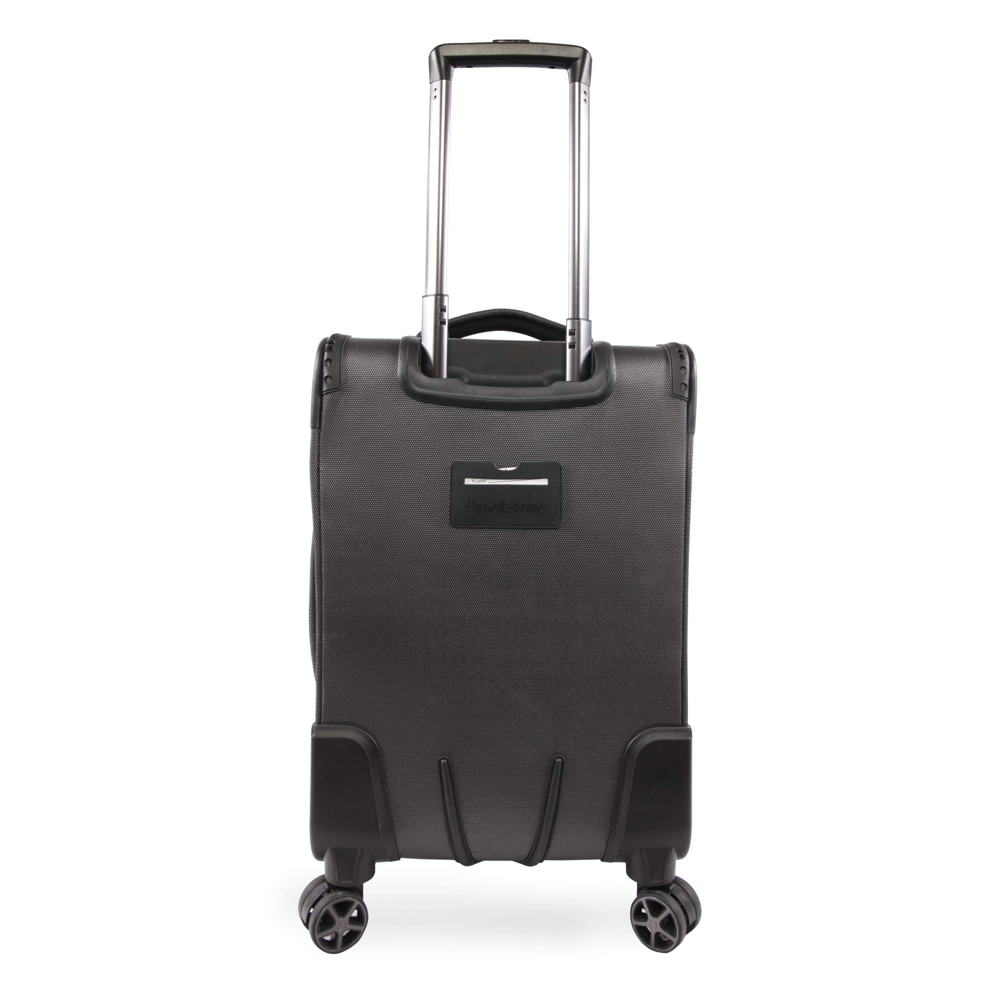 Elswood 2-Piece Softside Spinner Luggage Set - Dark Charcoal - Lightweight Expandable Suitcase for Travel, Business Trips & Vacations - 20