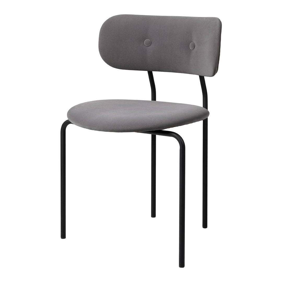 Modern Coco Dining Chair - Mid Century Style Wooden Kitchen Chair with Upholstered Seat - Perfect for Dining Room, Kitchen, Breakfast Nook & Home Office