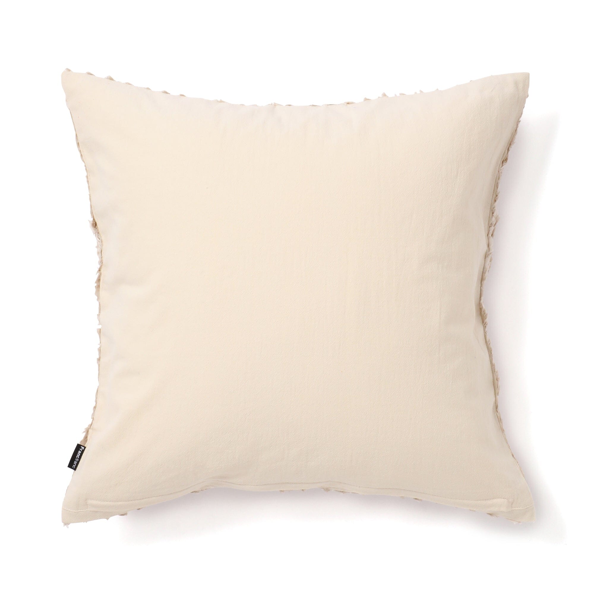 Gather Frill Cushion Cover 18x18 Inches Light Gray - Soft Decorative Pillow Case for Sofa, Bed, Living Room