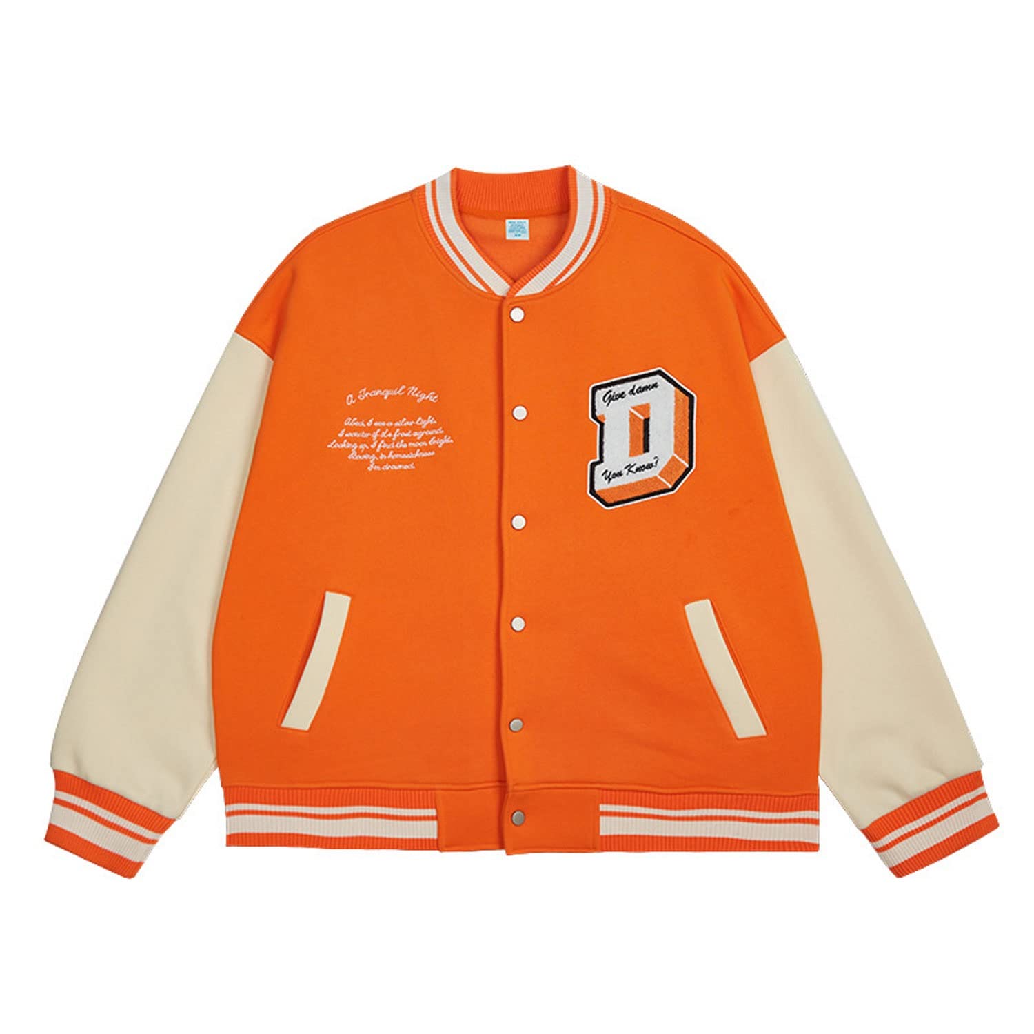 Men's & Women's Varsity Baseball Jacket - CRGSM College Bomber Jacket for Sports & Casual Wear | Perfect for School, Games & Outdoor Activities
