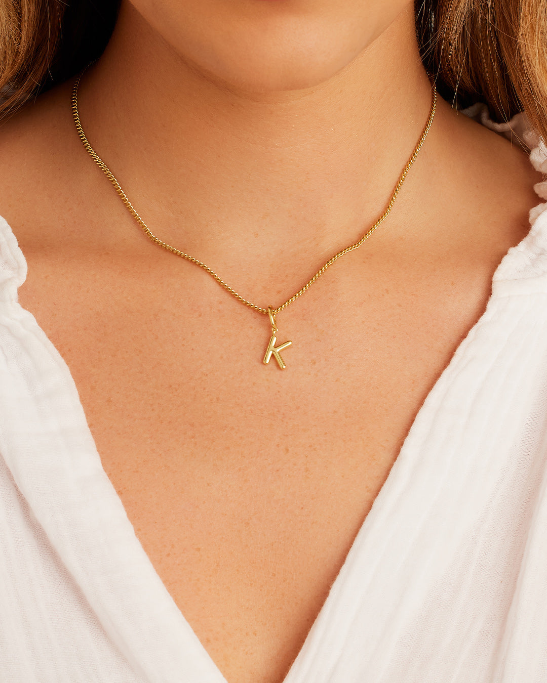 Alphabet Helium Parker Charm - Stylish Initial Letter Pendant Necklace for Women, Perfect for Gifts, Birthdays & Everyday Wear