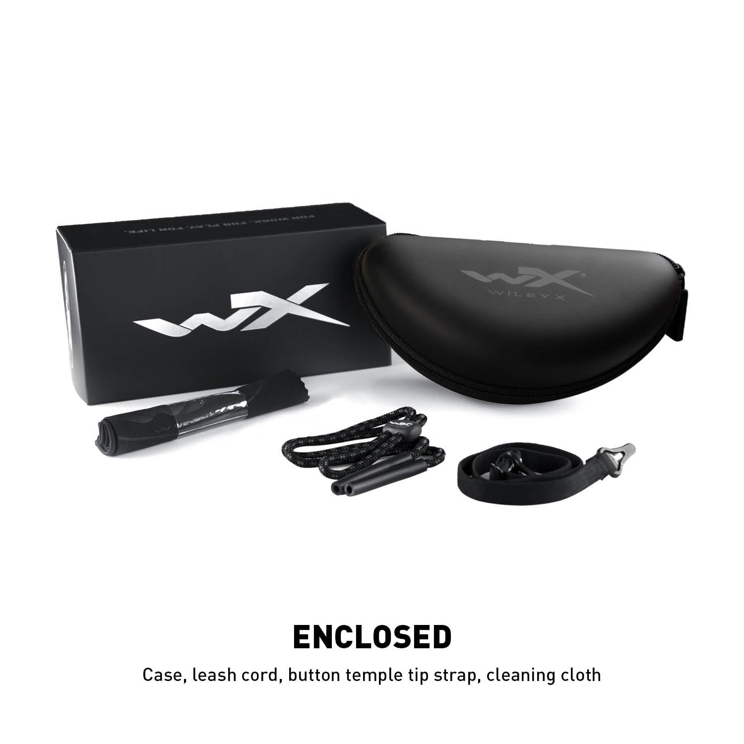 Wiley X WX Breach Tactical Sunglasses - ANSI Z87.1 Safety Glasses for Men & Women | UV Protection, Ballistic Rated | Matte Black Frames with Smoke Grey Lenses | Ideal for Shooting, Fishing, Biking & Outdoor Activities