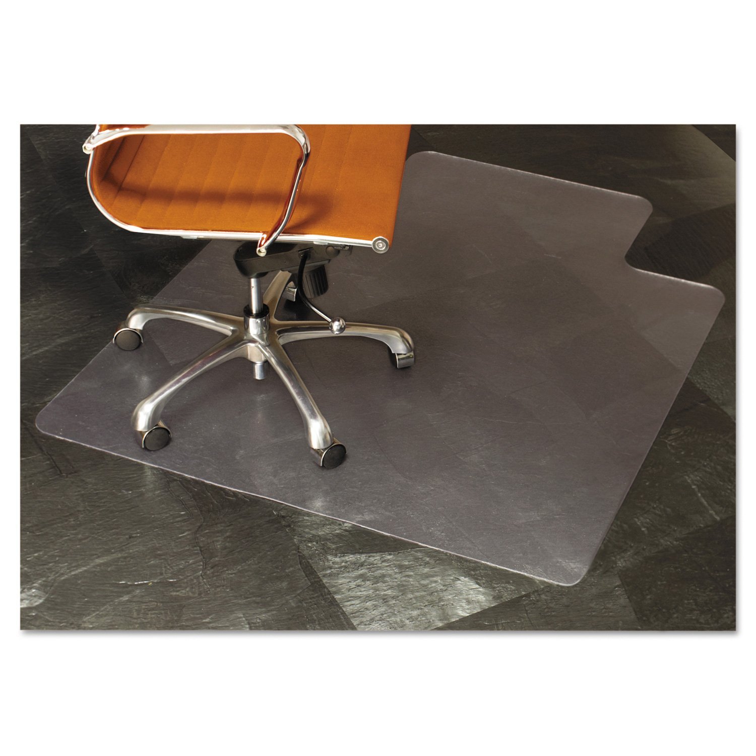 ES Robbins Natural Origins Chair Mat with Lip for Hard Floors - 53