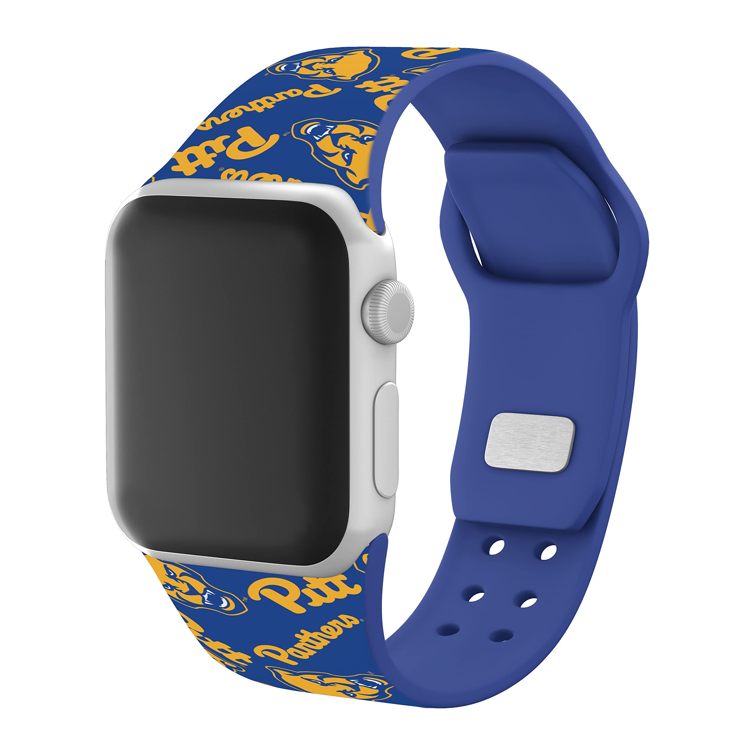Pittsburgh Panthers HD Watch Band Compatible with Apple Watch - Stylish & Durable Affinity Bands for Sports Fans & Game Day (38mm 40mm 41mm 42mm 44mm 45mm 49mm) - Perfect for Workouts, College Games & Everyday Wear
