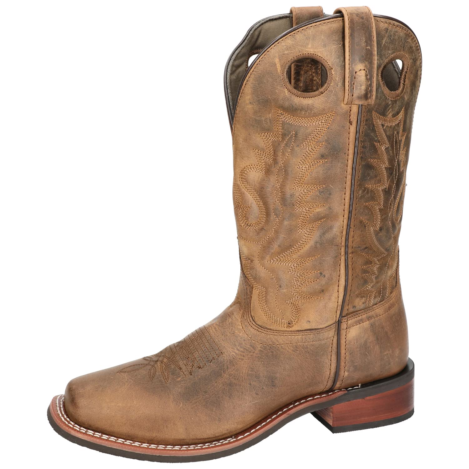 Smoky Mountain Men's 4912 Work Boots - Durable Leather Steel Toe Boots for Construction, Hiking & Outdoor Work - Waterproof & Slip Resistant Safety Shoes