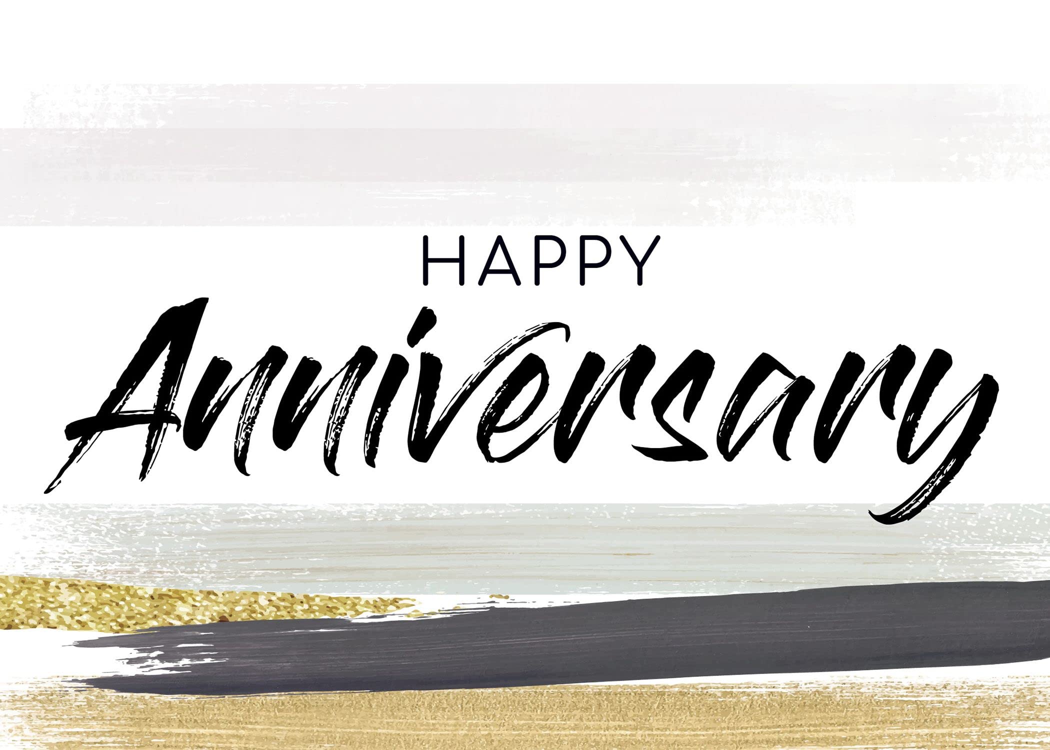CEO Business Anniversary Greeting Cards Set - Premium 5x7 Inch Brush Stroke Design Cards with 26 White Envelopes (25 Cards) - Perfect for Corporate Celebrations, Milestone Recognition & Executive Gifting (A2001)