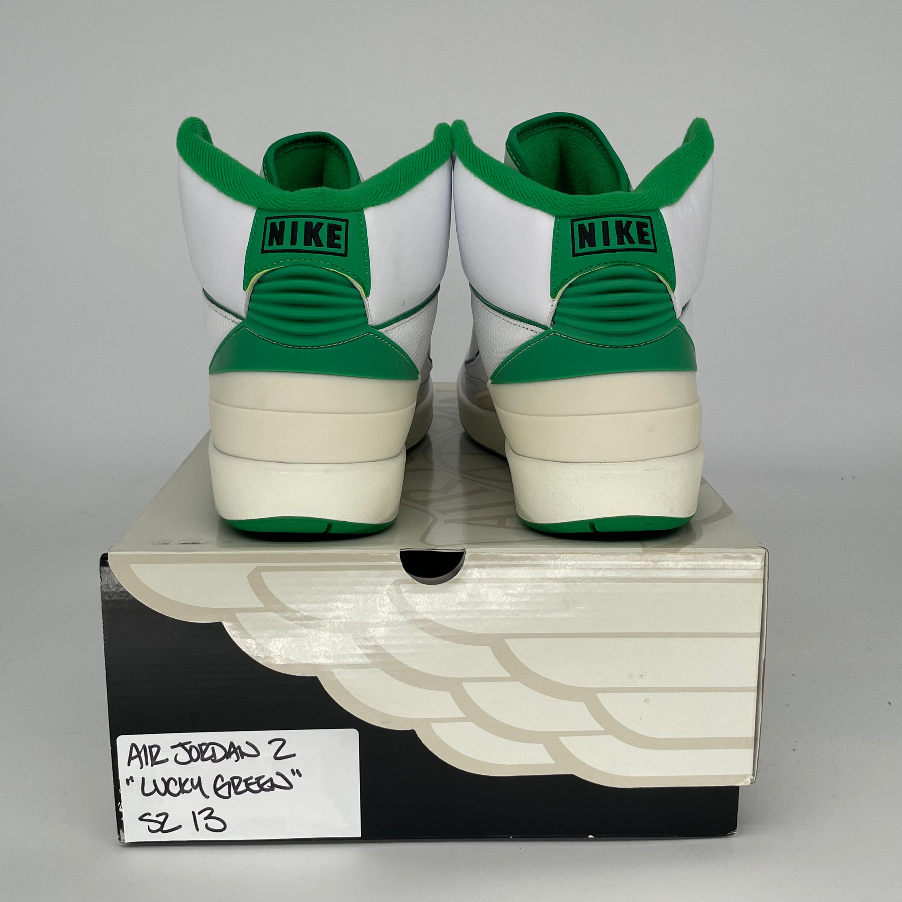 AIR JORDAN 2 Retro Lucky Green Men's Basketball Shoes Size 13 - DR8884-103 | Authentic Sneakers for Casual Wear, Street Style & Sports Performance