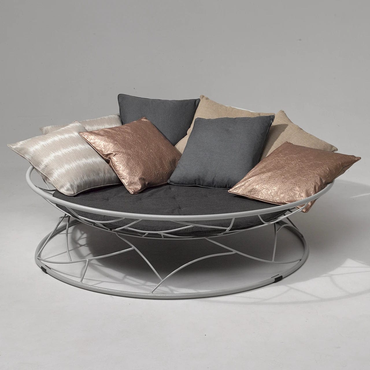 Big Basket Daybed - Handwoven Wicker Rattan Sofa Bed for Indoor & Outdoor Use - Perfect for Patio, Porch, Poolside, and Guest Room