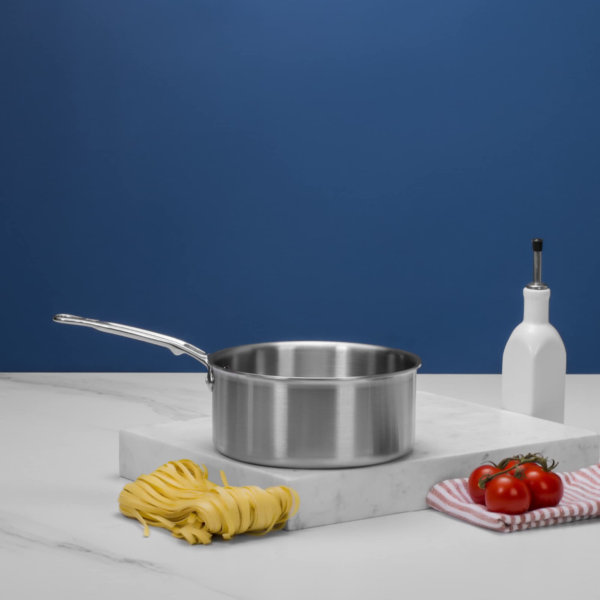 Hestan Thomas Keller Insignia 1.5 Quart Stainless Steel Sauce Pot - Induction Compatible Cookware for Professional Chefs & Home Cooking - Perfect for Sauces, Soups & Melting Chocolate