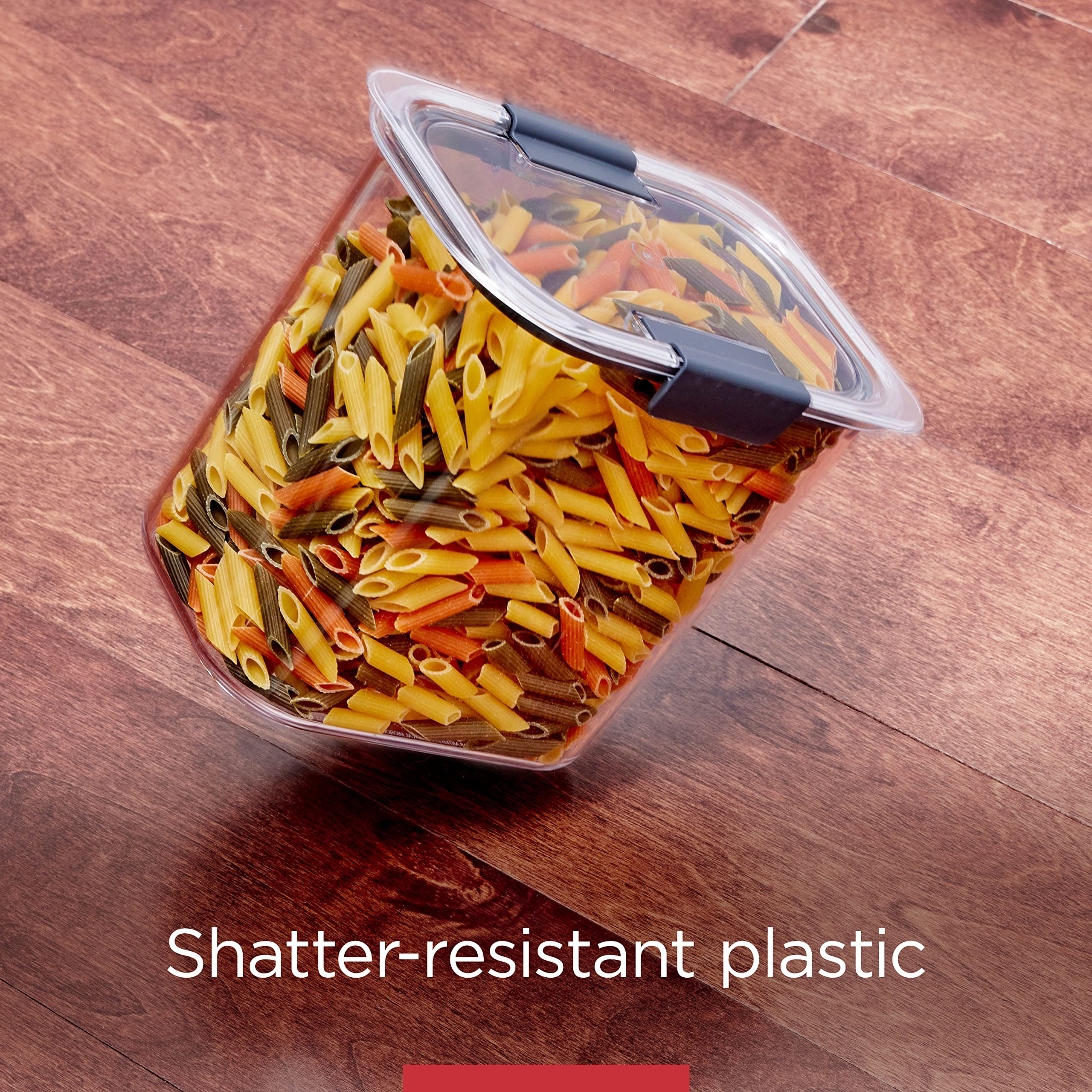 Rubbermaid Brilliance BPA-Free Airtight Food Storage Containers with Lids - 20-Piece Set Includes Scoops | Ideal for Kitchen Pantry Organization & Meal Prep | Perfect for Leftovers, Snacks, Dry Goods & Bulk Food Storage