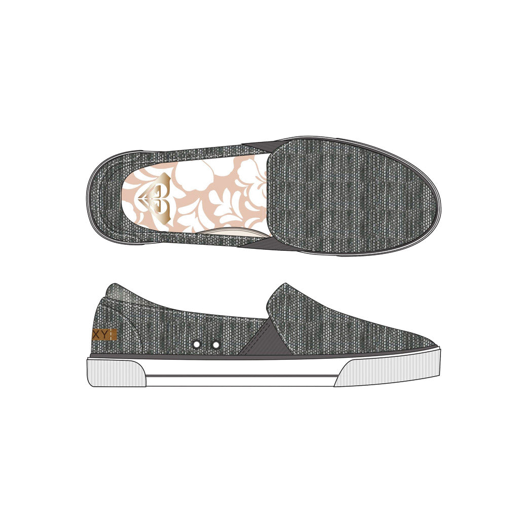 Women's Roxy Brayden Slip-On Shoes - Comfortable Casual Sneakers for Walking, Beach & Everyday Wear | Lightweight & Breathable Summer Shoes