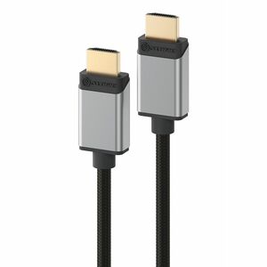 Alogic Super Ultra 8K HDMI 2.1 Cable - 2m Male to Male Space Grey - High Speed 48Gbps 8K@60Hz 4K@120Hz HDR - Compatible with Gaming Consoles, HDTV, Monitor, Projector, Blu-ray Player, PC, Chromebook - Perfect for Home Theater, Gaming Setup & Office Presentations