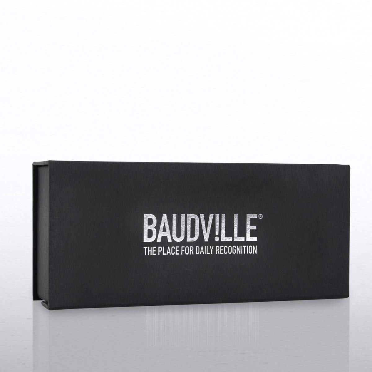 Baudville Engraved Crystal Trophy with Blue Base - Custom Employee Award with Personalized Engraving - Gift Box Included - Perfect for Recognition Ceremonies, Work Anniversaries & Achievement Awards