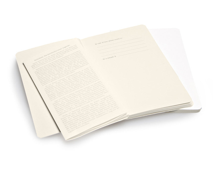 Moleskine Volant Plain Pocket Notebook Set of 2 - Premium Writing Journal for Travel, Work & Daily Notes - Perfect for Students, Professionals & Artists