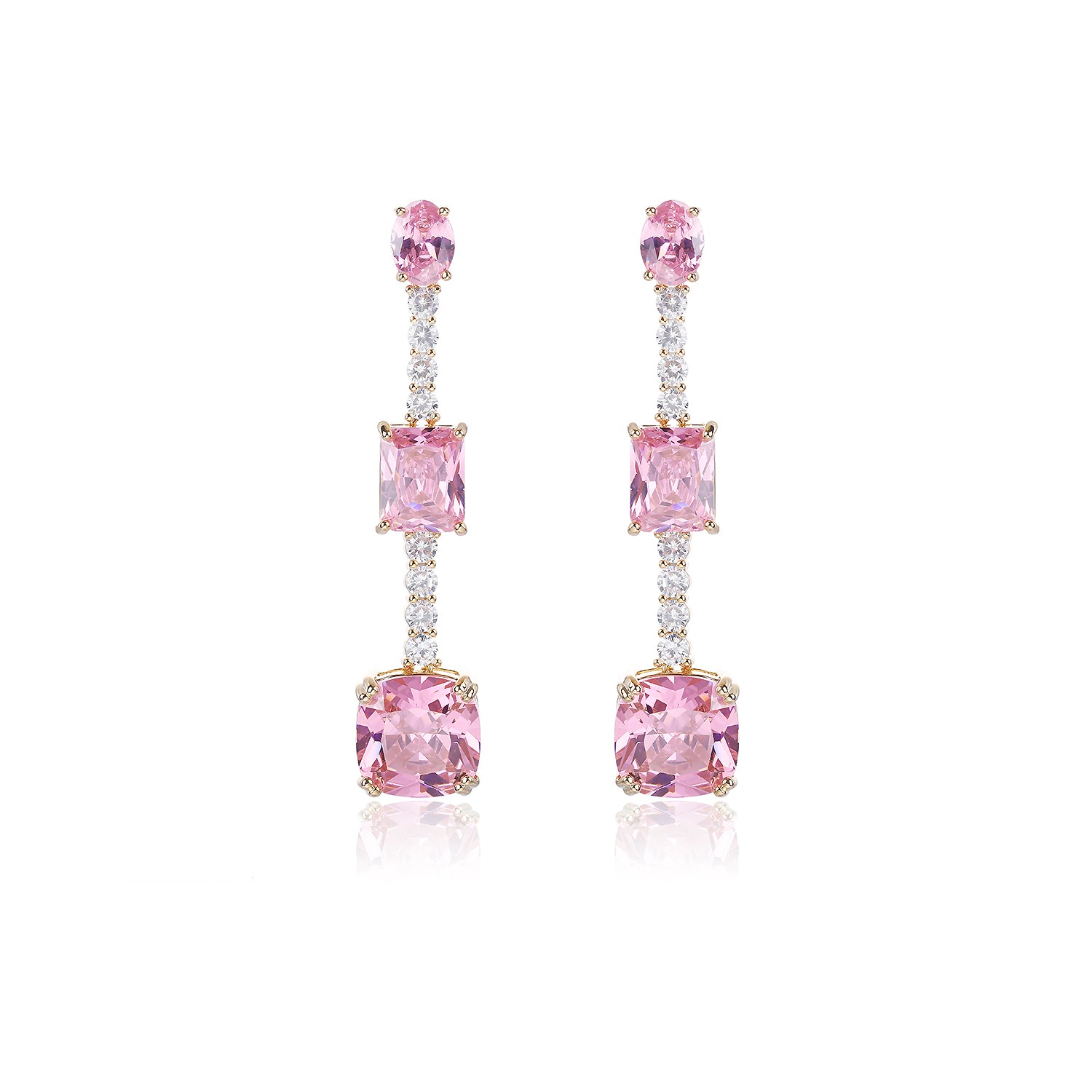 Elegant Long Thin Zircon Water Drop Earrings for Women - Perfect for Parties, Weddings & Special Occasions - CE11694