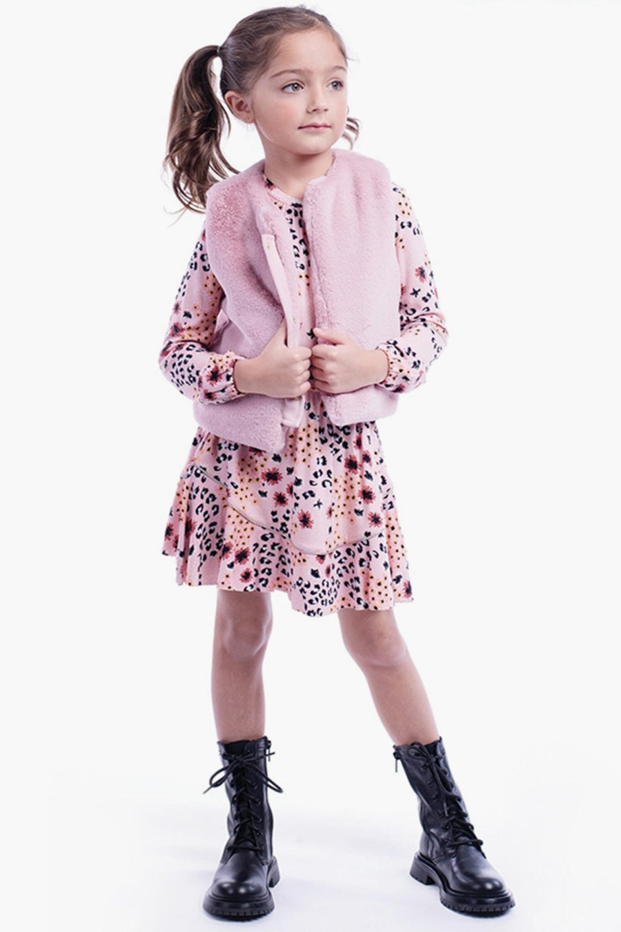 Imoga Paula Floral Girls Dress - Elegant & Comfortable Summer Dress for Toddler Girls | Perfect for Parties, Playdates & Outdoor Activities