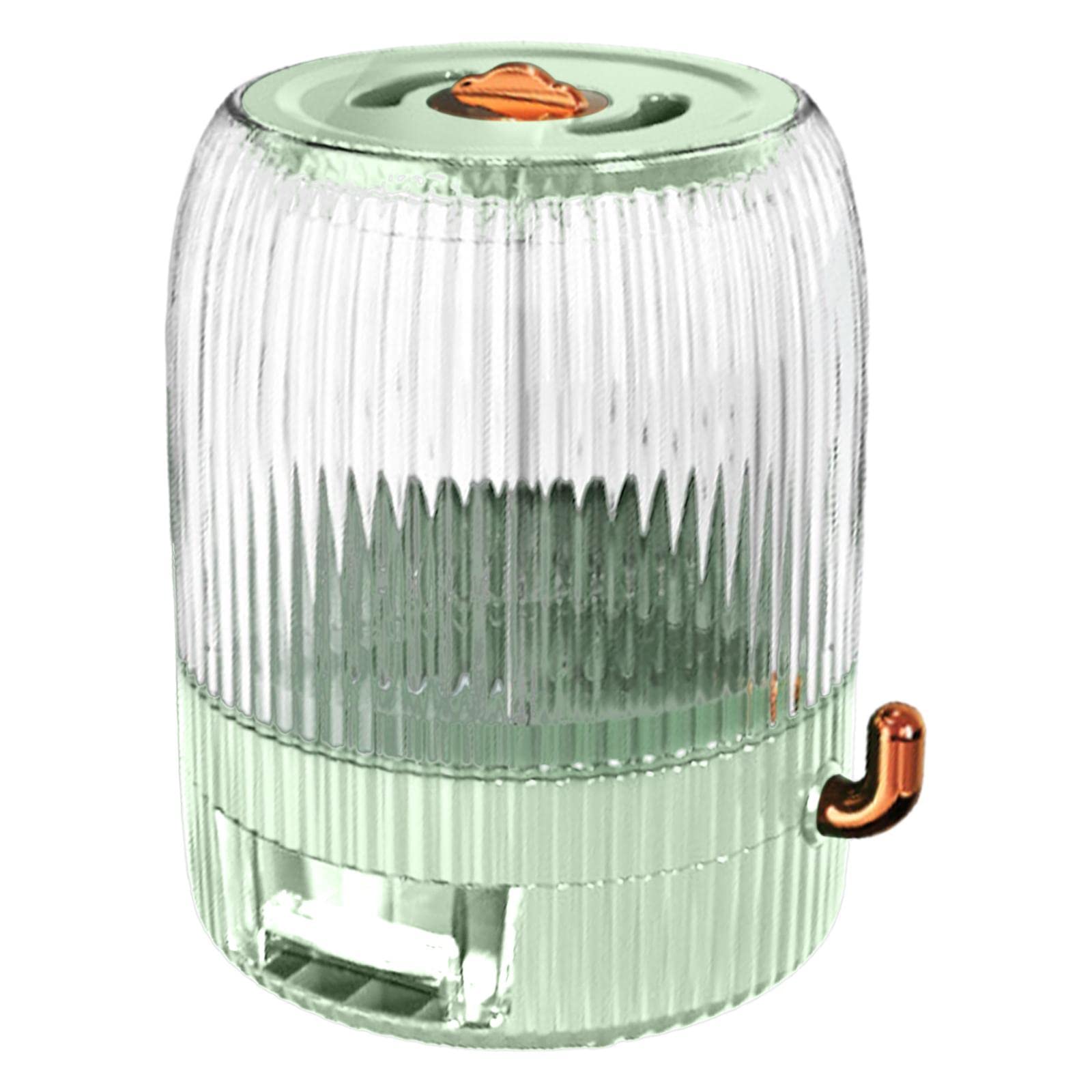 B Baosity Rice Storage Container with Measuring Cup - Airtight Dry Food Dispenser for Kitchen, Grains, Rice, Flour - Easy Portion Control & Organization (Porcelain Green) - Perfect for Meal Prep & Pantry Storage