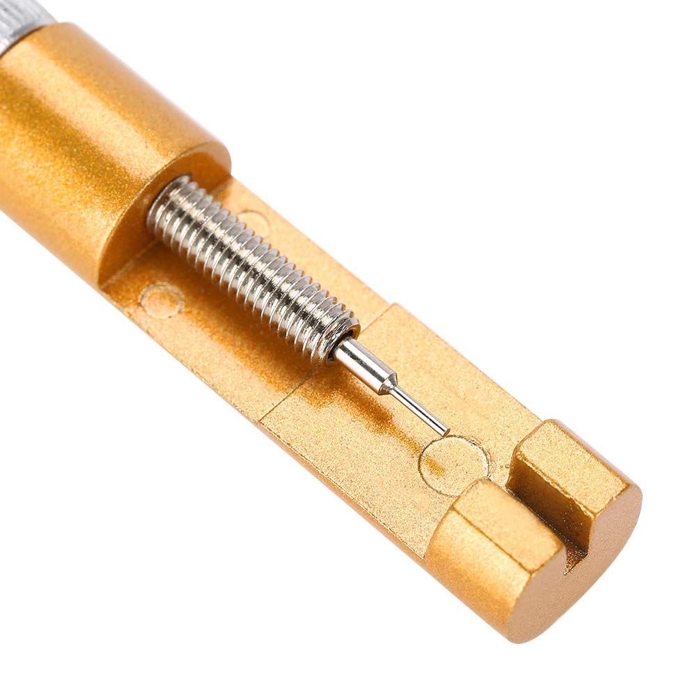 Stainless Steel Watch Band Link Pin Remover Tool - Professional Metal Bracelet Strap Adjuster & Repair Kit with 3 Extra Pins | Perfect for Watchmakers & DIY Watch Band Sizing at Home