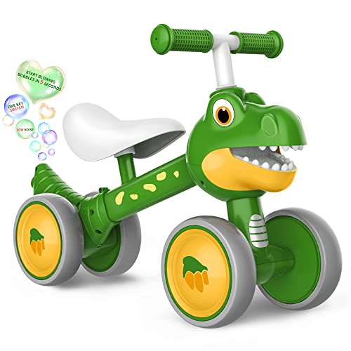 Green Dinosaur With Bubble Machine