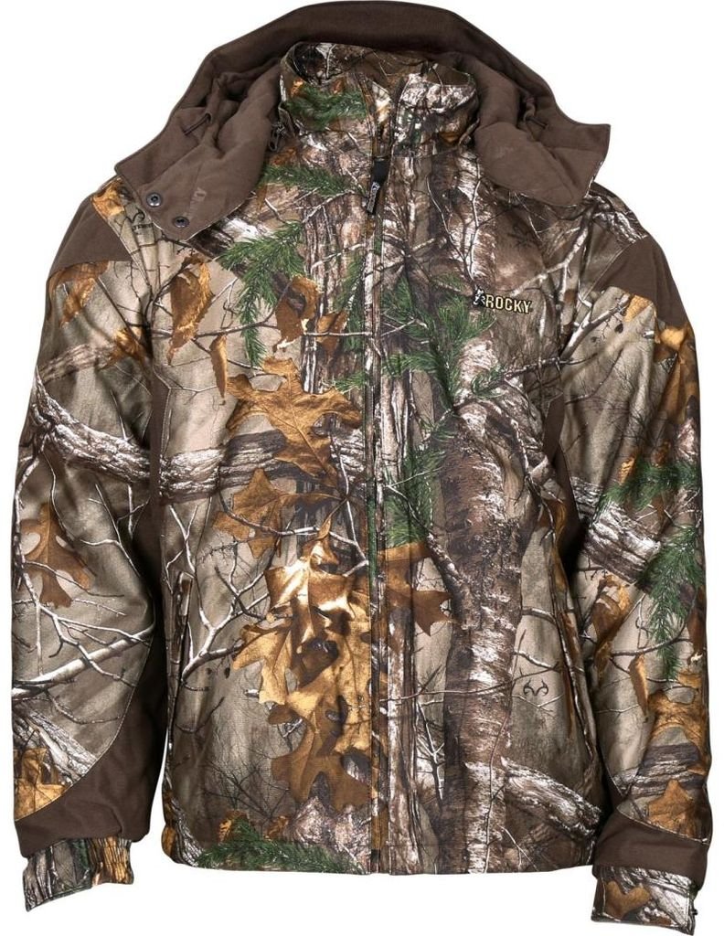 ROCKY Men's ProHunter Insulated Waterproof Camo Parka Jacket - Warm Hunting Coat for Cold Weather Outdoor Activities