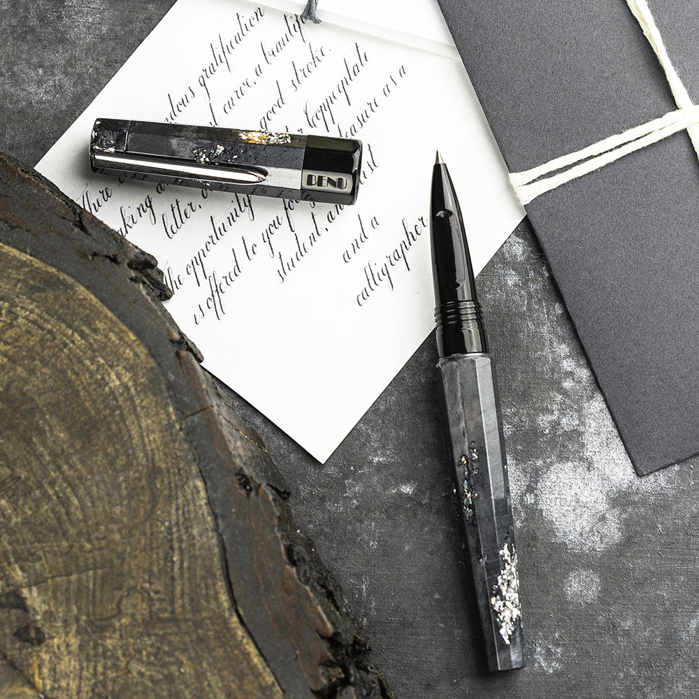 Benu Euphoria Rollerball Pen - Premium Caviar Design Luxury Writing Pen for Professionals & Gifts - Perfect for Office, Journaling & Special Occasions
