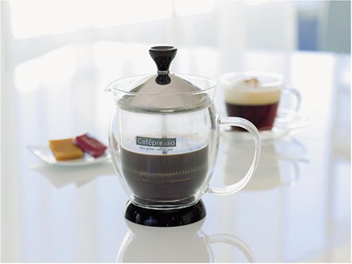 Hario CafePresso French Press Coffee Maker - 34oz/1L Stainless Steel, Portable & Durable for Home, Office, Camping & Travel - Perfect for Brewing Rich, Flavorful Coffee Anywhere