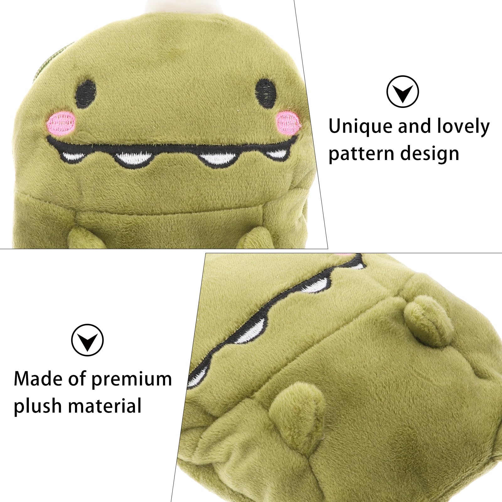 Cute Green Dinosaur Coin Purse - Plush Dinosaur Pouch & Mini Wallet for Women & Girls | Perfect for Collecting Coins, Keys & Small Essentials (Dinosaur-Themed Gift Idea)