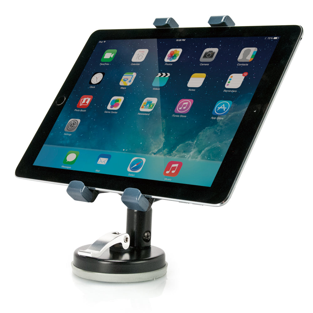 Universal Tablet Holder with Suction Mount Stand - Adjustable Phone & iPad Stand for Desk, Car, Kitchen - Perfect for Watching Videos, Video Calls & Hands-Free Use