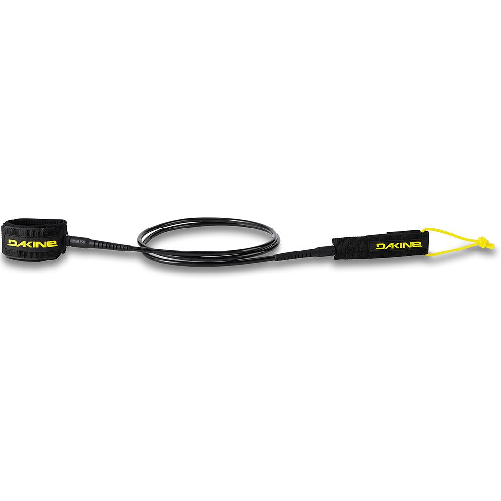 Dakine Kainui 9' X 5/16 Big Wave Surfboard Leash - Black | Heavy Duty Surf Leash for Big Waves & High Performance Surfing | Perfect for Professional Surfers & Extreme Water Sports