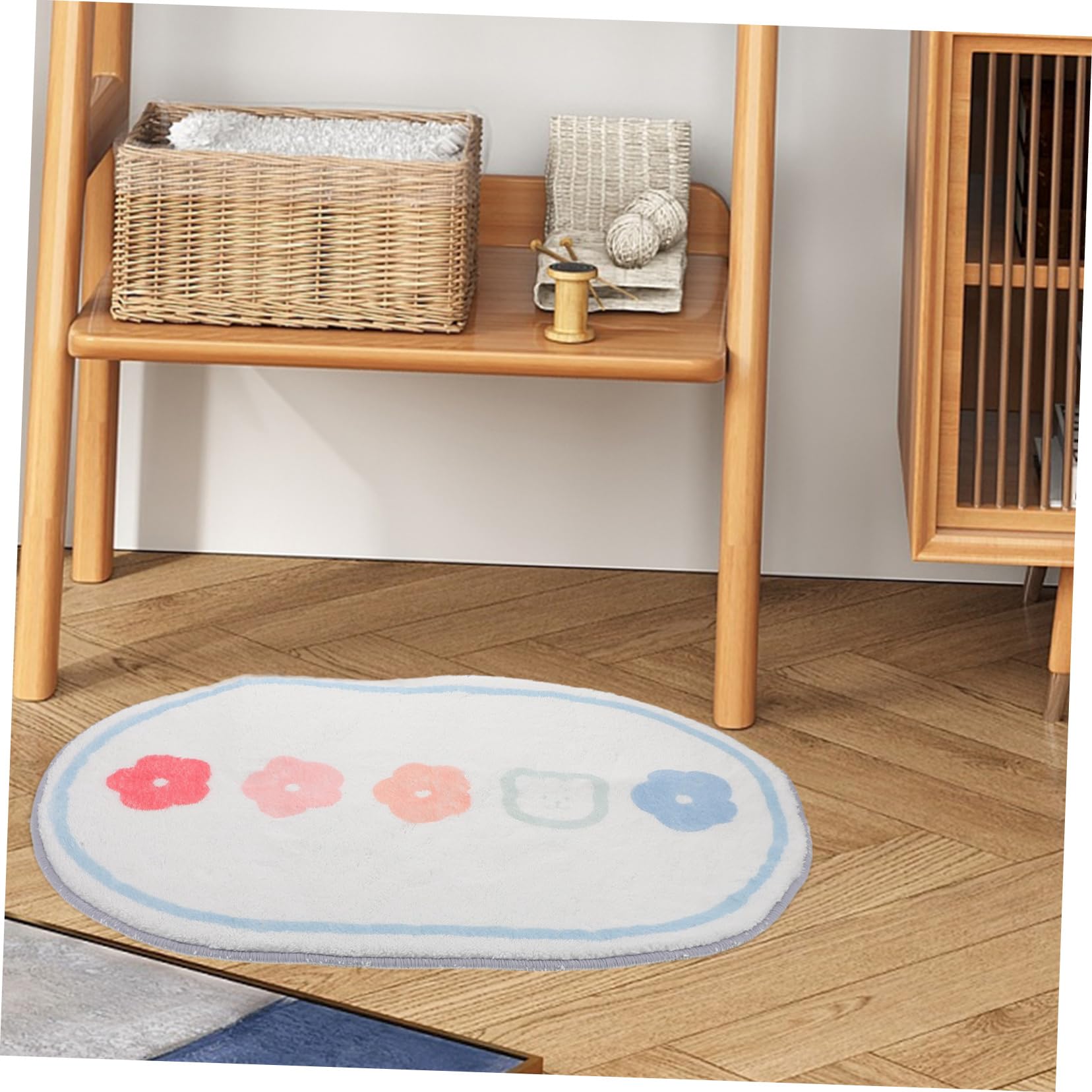 VICASKY Soft Polyester Rugs for Floor - Non-Slip Indoor Outdoor Carpet, Bath Mat, Bedroom Rug, Door Mat - Perfect for Living Room, Patio, Bathroom & Entryway