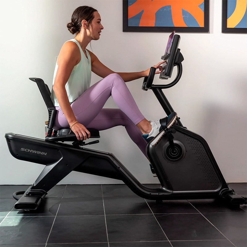 Schwinn 590R Recumbent Exercise Bike for Home Gym - Low Impact Cardio Workout Equipment for Seniors & Rehabilitation