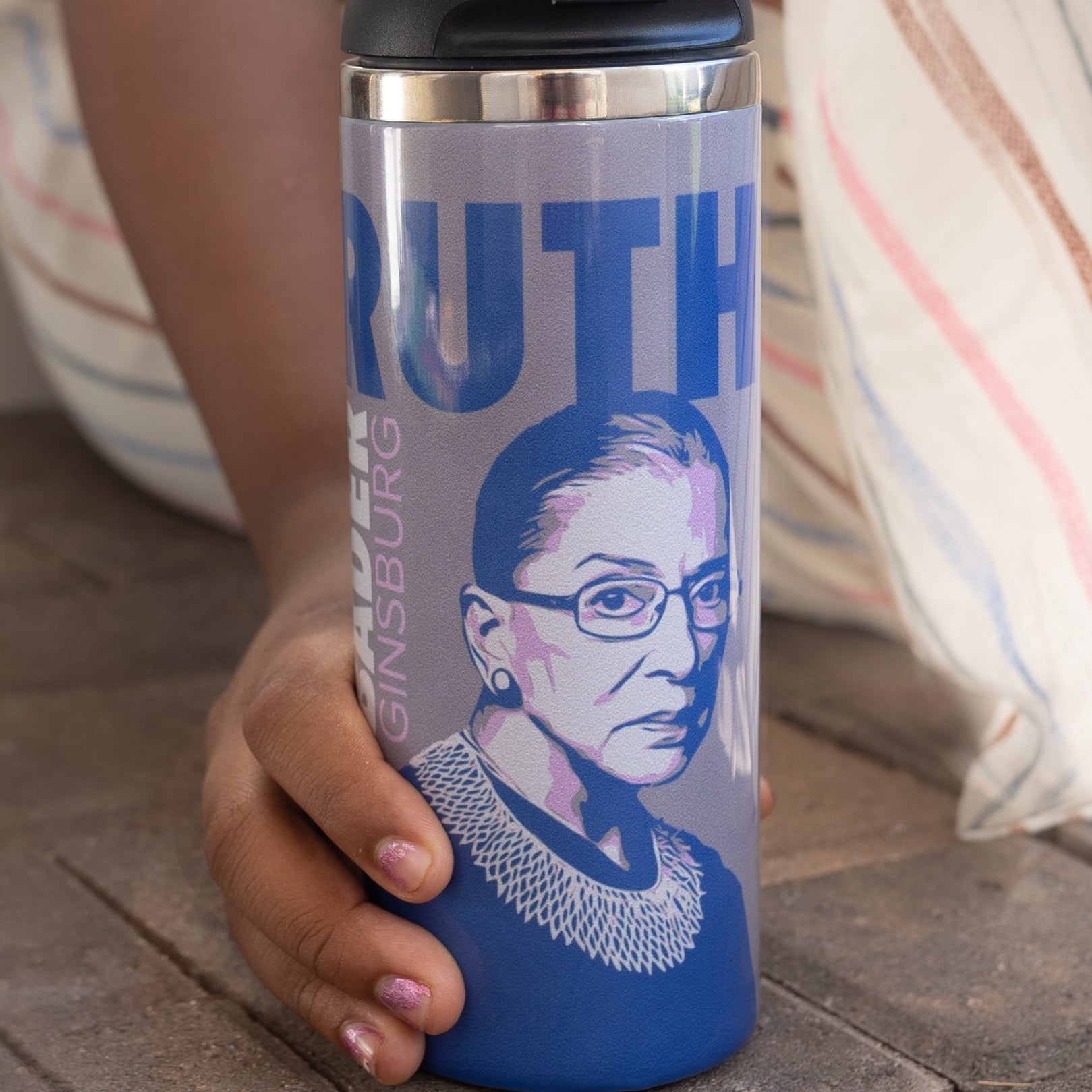 Supreme Court Justice Ruth Bader Ginsburg Inspirational Travel Mug - Perfect for Coffee, Tea & Commuting - Great Gift for Lawyers, Feminists & RBG Fans