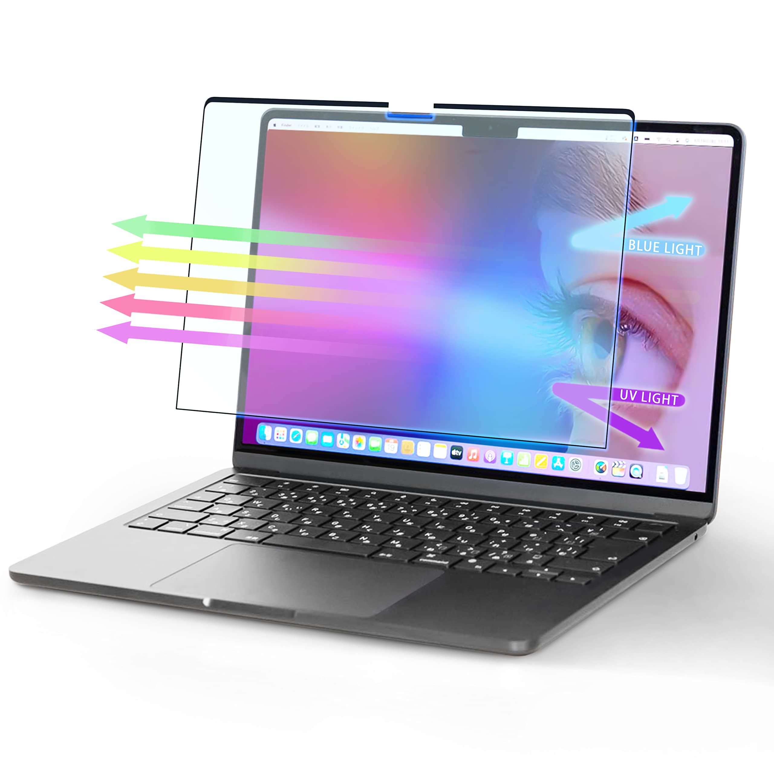 EZ-Pro Magnetic Blue Light Blocking Screen Protector for MacBook Pro 13 inch (2016-2023 Models) - Anti Glare, Anti Fingerprint & Eye Protection - Perfect for Office Work, Gaming & Nighttime Use