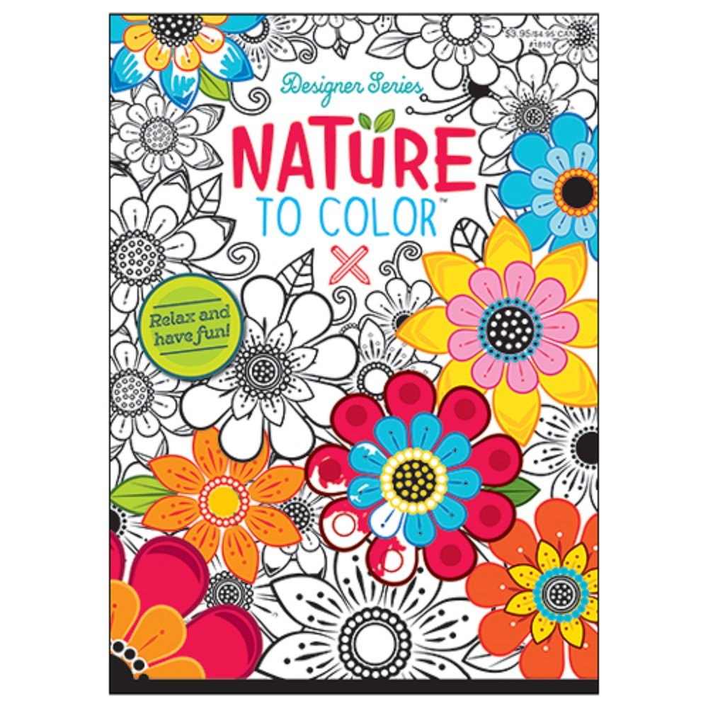 Nature to Color Coloring Book for Adults - Relaxing Floral & Animal Designs - Perfect for Stress Relief & Mindfulness Meditation