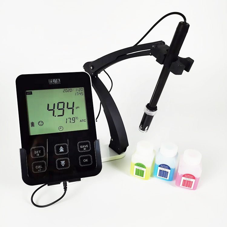 Professional Benchtop Multi Parameter Water Quality Meter - Measures pH, DO, Conductivity with USB/SD Data Logging | Ideal for Laboratories, Aquariums & Environmental Testing