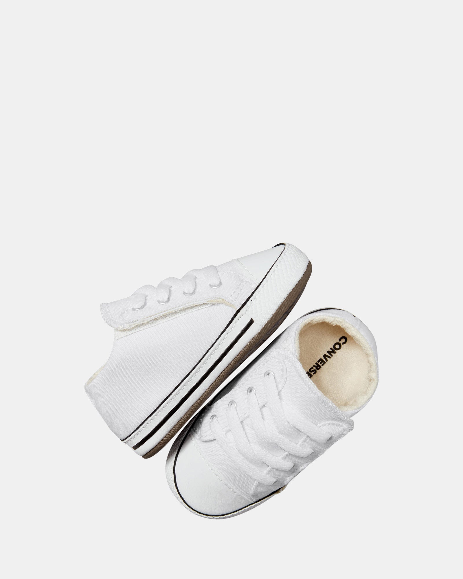 Chuck Taylor Cribsters White Sneakers - Classic Baby & Toddler Shoes for Boys & Girls - Perfect for First Walkers, Playtime & Everyday Wear