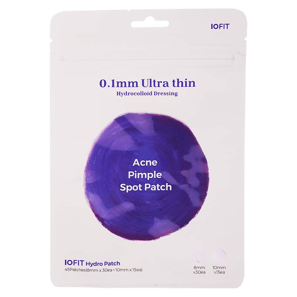 0.1mm Ultra Thin Hydrocolloid Dressing - Acne Treatment Patches for Pimples & Blemishes (225 Count, 5 Pack) - Clear Invisible Spot Cover for Face, Back & Body - Day & Night Use