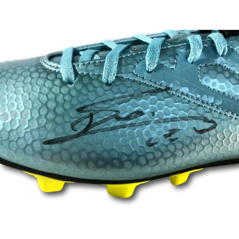 Authentic Lionel Messi Signed Adidas 15.4 Cleats with COA - Barcelona Edition - Perfect for Soccer Collectors & Memorabilia Displays
