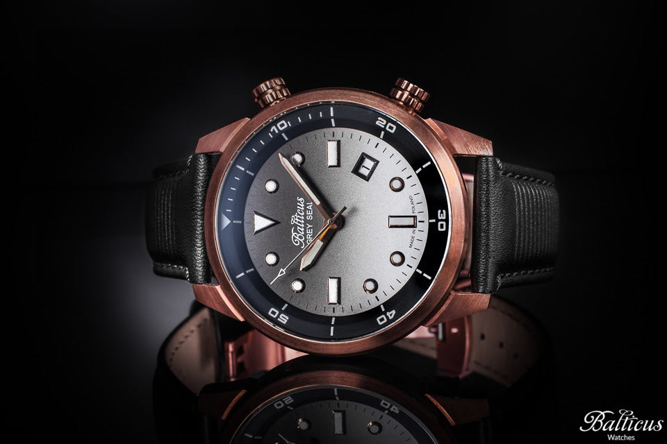 Balticus Grey Seal Bronze Watch - Luxury Men's Timepiece for Business & Formal Occasions - Perfect for Office, Meetings & Special Events